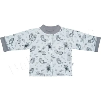 Dupačky Kabátek dvojitý oboustranný Kočky Baby Service šedý velikost 68