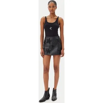 Dámská sukně One Teaspoon Kožená sukně Embellished Star 27138 Černá Regular Fit M