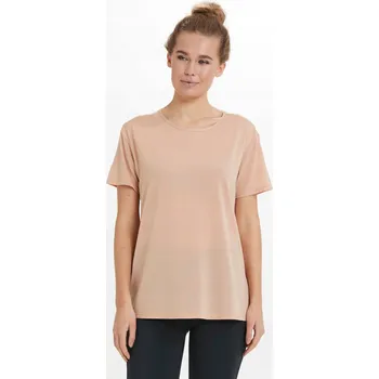 Dámské tričko Dámské tréninkové tričko Athlecia Lizzy Slub Béžové, velikost 38