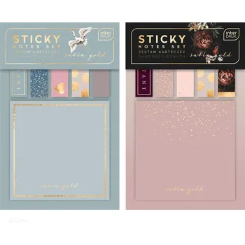 Samolepící bloček Bloček samolepící Satin Gold interdruk se záložkami