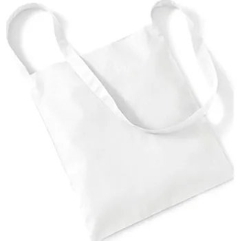 Taška bavlněná přes rameno, Bílá