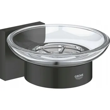 Mýdlenka Grohe Start Cube závěsná Mýdlenka na mýdlo, černé sklo