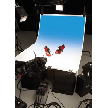 Stínované pozadí Colorama bílo-modré 110x170cm