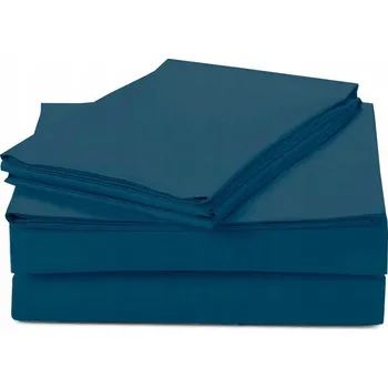 Prostěradlo PROSTĚRADLO BEZ GUMY LUXURY BAVLNĚNÝ SATÉN 180X200 TYRKYSOVÁ BARVA