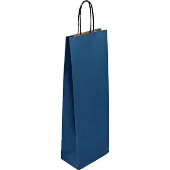 Taška na víno modrá Mosela 14x8x39 OD006