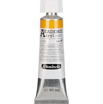 Vodová barva Schmincke Akademie Akrylová barva 228 Cadmium Yellow Hue Deep 60 ml 1 ks