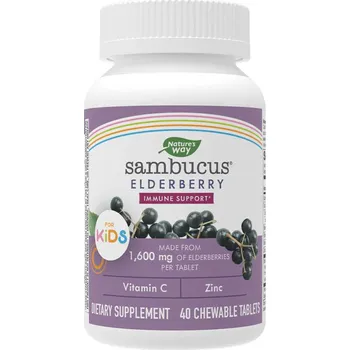Fitness strava Nature's Way Sambucus Kids Immune Chewable 40 žvýkacích tablet