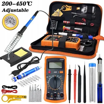 60W SADA ELEKTRICKÉ PÁJKY S MULTIMETREM