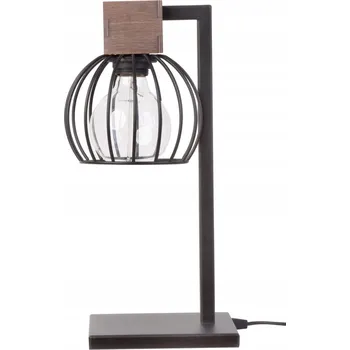 Lampička STOLNÍ LAMPA SIGMA MILAN E27 ČERNÁ / HNĚDÁ 50120