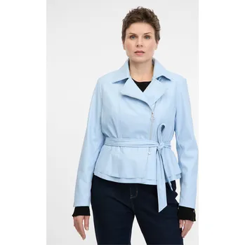 Dámská bunda Světle modrá dámská koženková bunda ORSAY - Dámské Orsay světle modrá 3331462