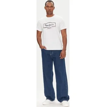 Pánská móda Pepe Jeans T-Shirt Daxton PM509786 Bílá Regular Fit XL