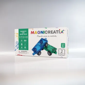 ostatní stavebnice Magnetické Stavebnice na podvozek AUTO 2 ks MAGNICREATIX