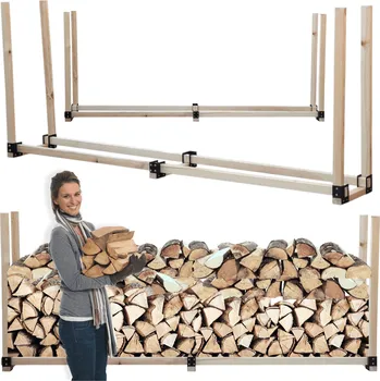 Stojan na dřevo krbový přístřešek na palivové dřevo 1,2 m3 EKO