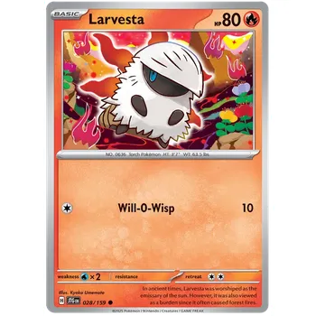 Sběratelská karetní hra Pokémon TCG Larvesta 028/159