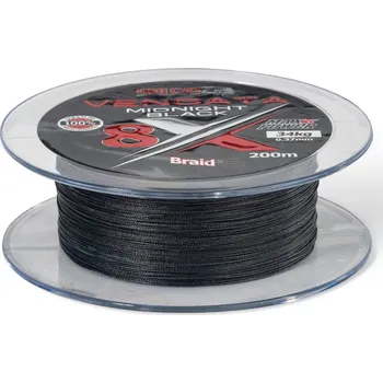 Uni Cat šňůra Vencata Midnight Black 8X 200m 0,37mm 34kg