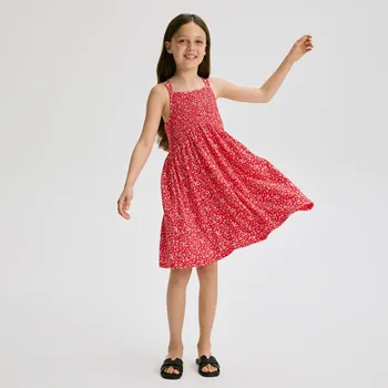 Dívčí šaty Reserved - Šaty se vzorem - červená - 584EX-33X - 584EX-33X-140