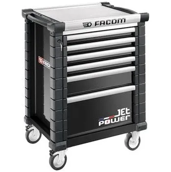 Dílenský regál Facom JET.6NM3APOWER Mobilní skříňka, 6 šuplíků, černá