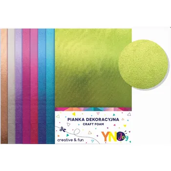 Set školních potřeb Interdruk Pěnová guma A4 Metallic 8ks