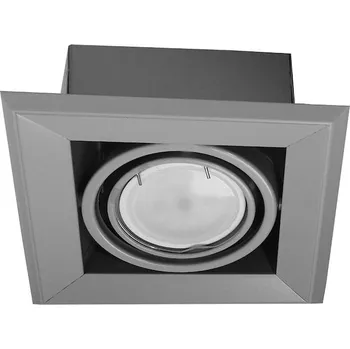 Bodové svítidlo Podhledové svítidlo Blocco, 1x šedé kovové stínítko, (možnost polohování), gre