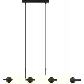 Emibig RORY 8 OPAL Závěsné svítidlo Ocel lakovaná sklo Černá 10W MAX