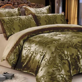 Povlečení Saténové povlečení GORA OLIVE 140x200 cm