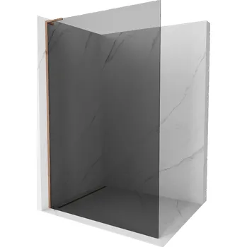 Mexen Kioto L sprchová stěna Walk-in 80 x 200 cm, grafit, růžové zlato - 800-080-103-60-40 Sprchové stěny