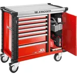 Facom JET.T7M3A Mobilní skříňka, 7 šuplíků, červená