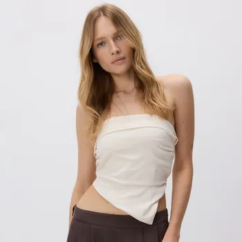 Reserved - Asymetrický top z viskózy - tělová - 436FH-02X - 436FH-02X-M