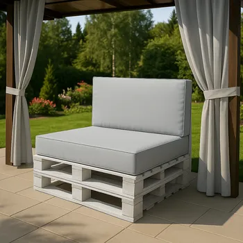 Matrace s potahem 120x80x10 světle šedý