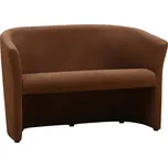 Klubové dvojkřeslo, látka hnědá, CUBA