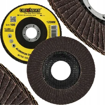 Brusný kotouč BERGE 5x lamelový kotouč pro broušení dřeva kov 125 mm P100 CM-0884325-5