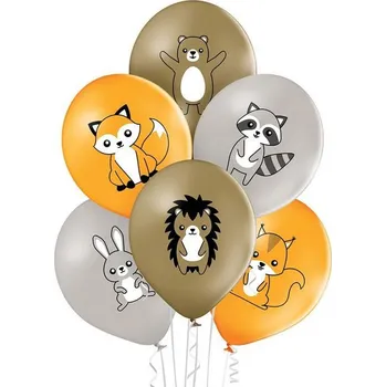Balónek Balónky Lesní zvířátka, 30 cm, 6 ks