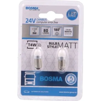 Autožárovka Žárovka LED 24V BA9S 6000K bílá BOSMA