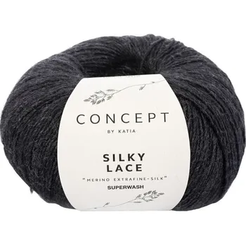 Příze Katia Silky Lace 156 Black Pletací příze