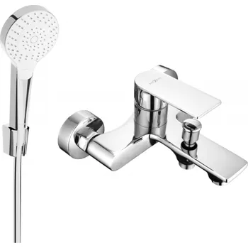 Vodovodní baterie Mexen Royo R05 vanová baterie se sprchovou soupravou, chrom - 7223R05-00 Bateriové soupravy