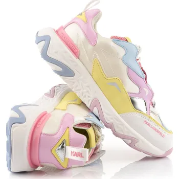 Dámské tenisky TENISKY KARL LAGERFELD BLAZE STRIKE LACE LTHR FLORATONAL MIX LTHR & TXT