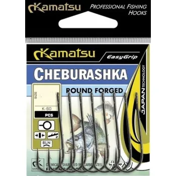Rybářský háček Spinningové háčky s protihrotem Kamatsu Cheburashka Round Forged K-60 8 ks
