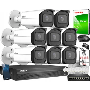 IP kamera Sada IP monitoringu 8x IPC-HFW3541T-ZAS-27135-S2 5Mpx Dahua