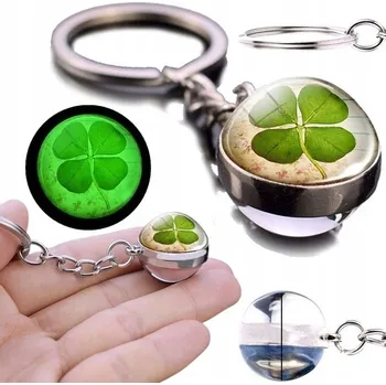 Přívěsek na klíče čtyřlístek