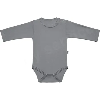 Kojenecký body Body dlouhý rukáv jednobarevné Baby Service šedé velikost 86