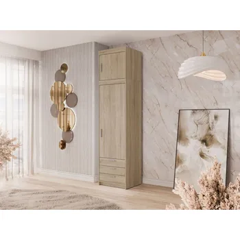 Šatní skříň Šatní skříň Melen 1D3S + nástavec, Barva: dub sonoma MIRJAN 5903211417870
