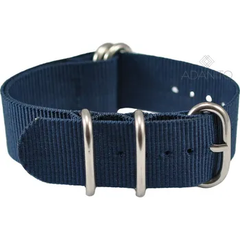 Řemínek na hodinky Nylonový Nato řemínek na hodinky 18 mm modrý