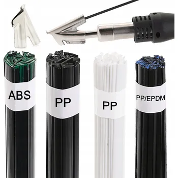 Svářečka SADA SVAŘOVACÍHO MATERIÁLU NA PLASTY 4 KS 200g SVAŘOVACÍ SOUPRAVA