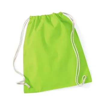 Sportovní batoh Bavlněný batůžek, Lime green