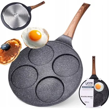 Pánev Pánev na vejce a lívance Vilde Black&Wood 26 cm granitová