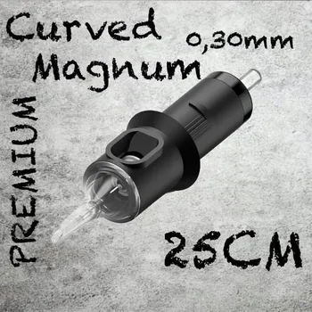 Tetovací jehla 25CM PREMIUM CARTRIDGE 0,30MM CURVED MAGNUM 1KS N3