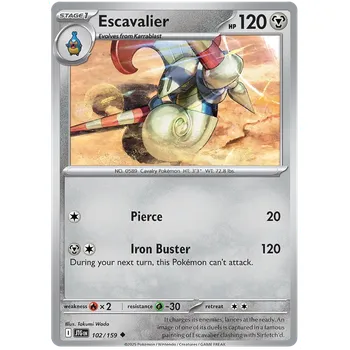 Karetní hra Pokémon TCG Escavalier 102/159