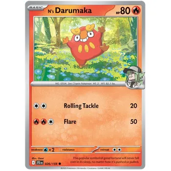 Karetní hra Pokémon TCG N´s Darumaka 026/159