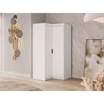 Rohová šatní skříň Melen 2D, Barva: bílá MIRJAN 5903211403644