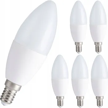 Žárovka 10x LED ŽÁROVKA E14 8W 806LM NEUTRÁLNÍ BÍLÁ BARVA SILNÁ 4000K 230V